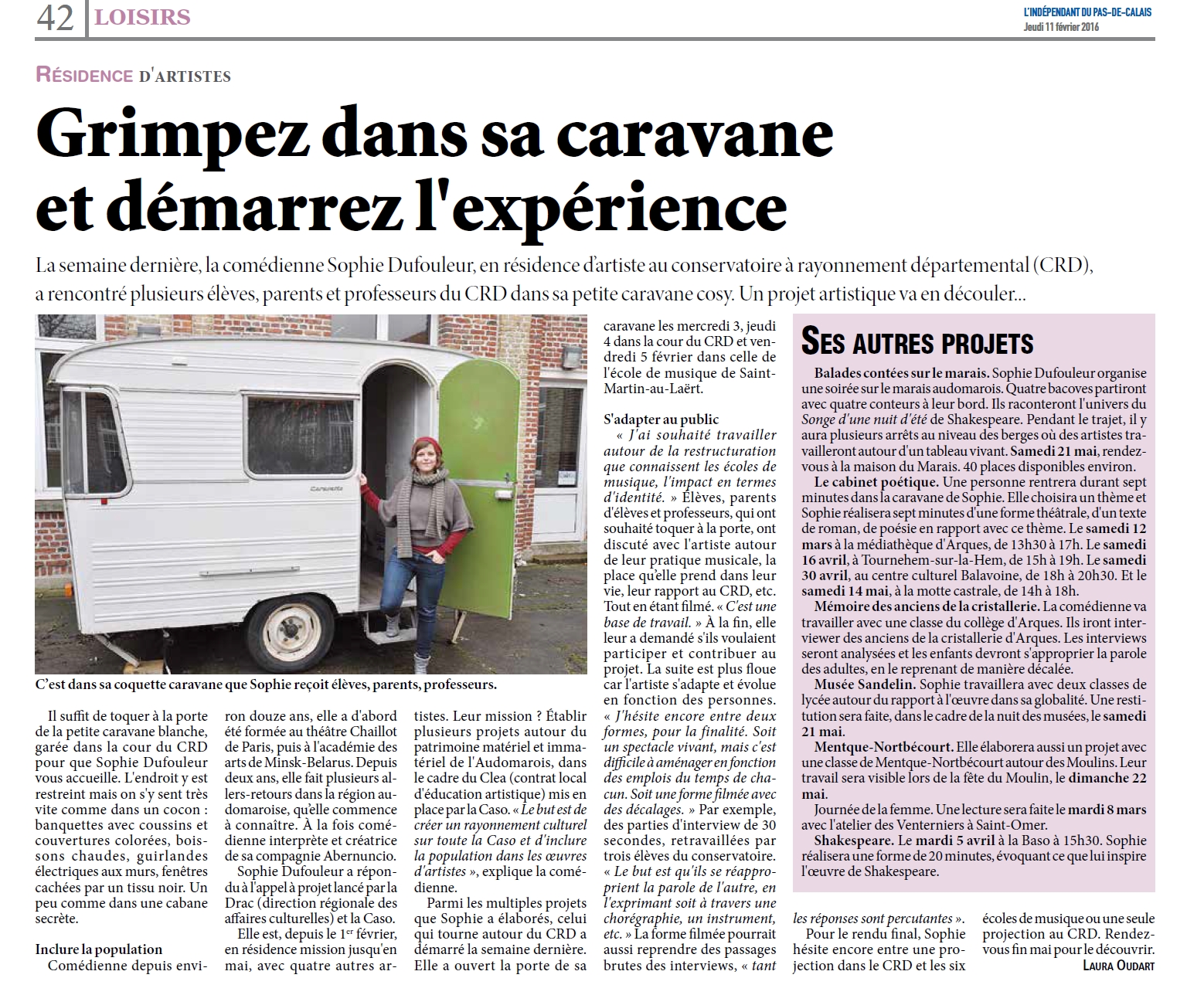projet rencontre artistique