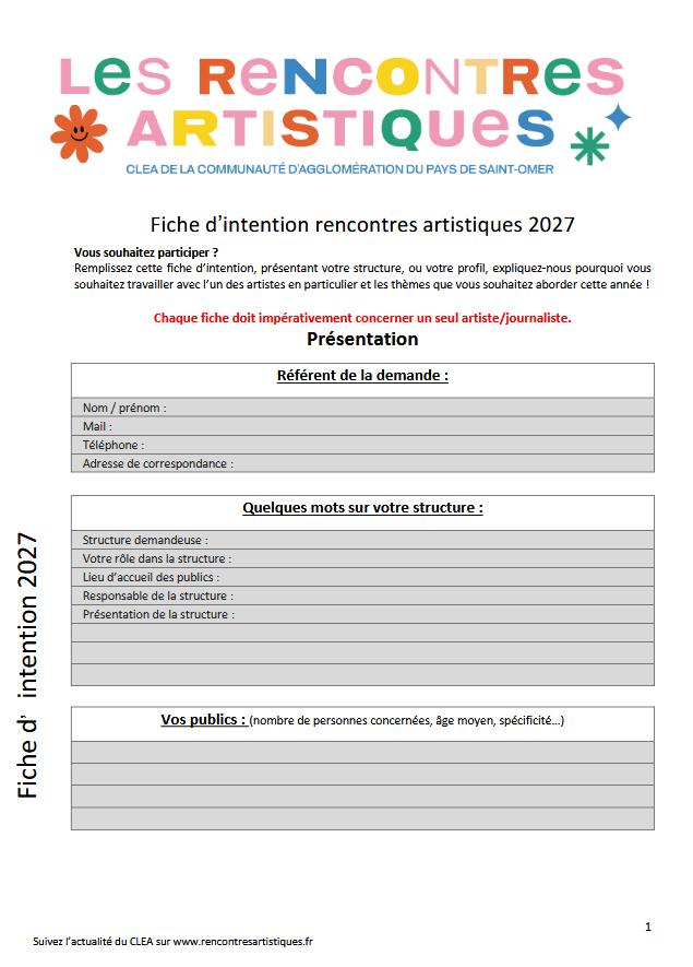 Fiche d'intention 2027